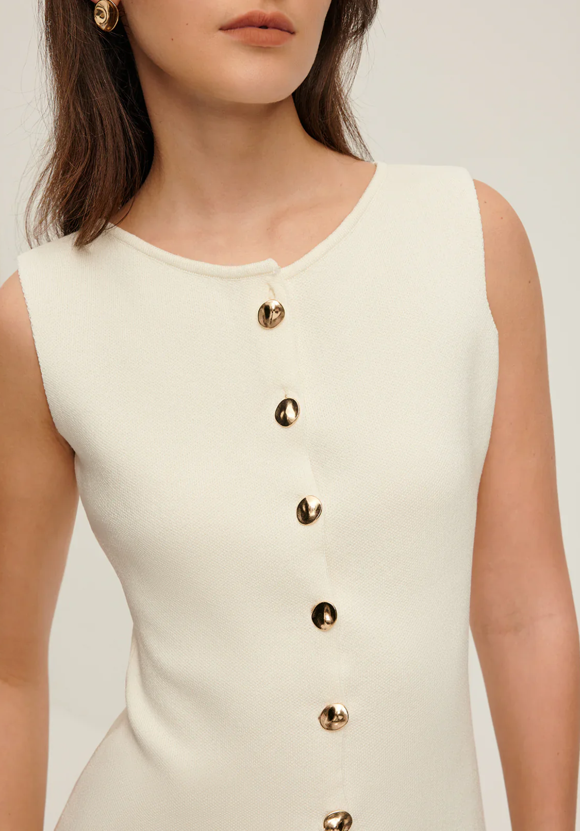 Mouwloos splitvest